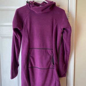 New Melanzana Microgrid Dress Phlox purple size M